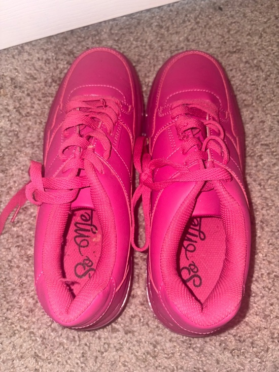 Forever 21 Shoes - Forever 21 Women's Bright Pink Lace-Up Sneakers